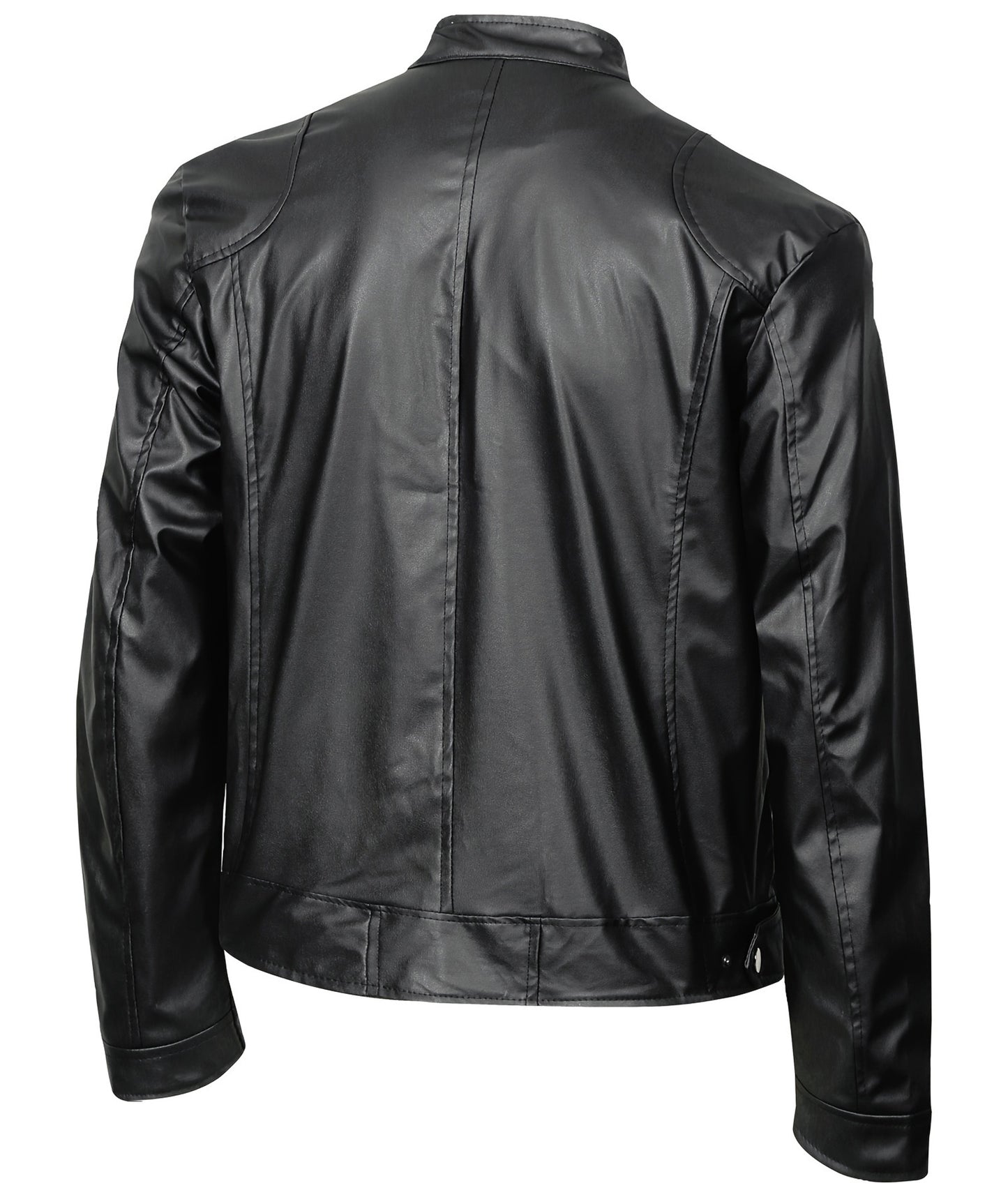 Men's Black PU Leather Jacket