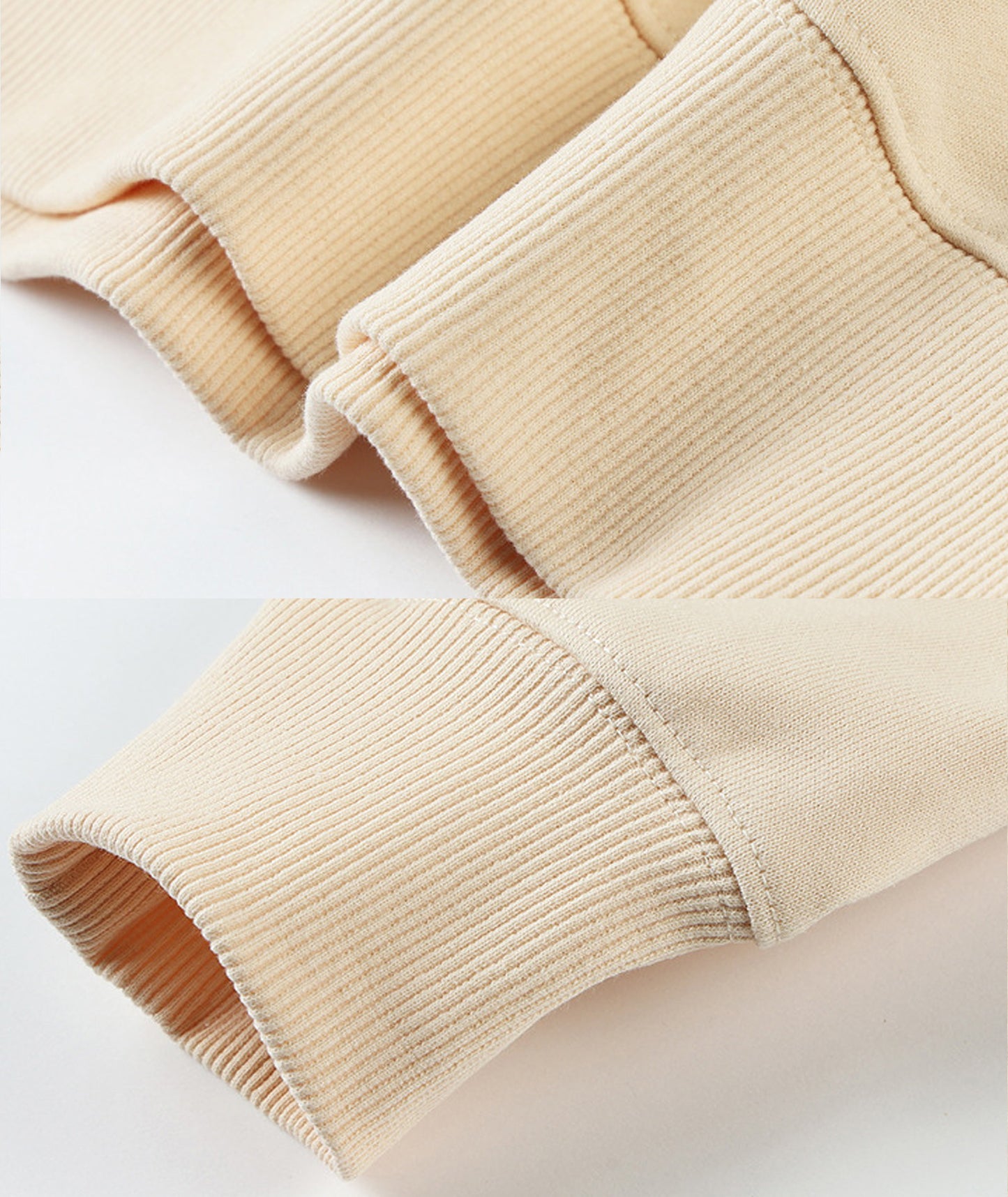 320g straight shoulder terry crew neck sweatshirt