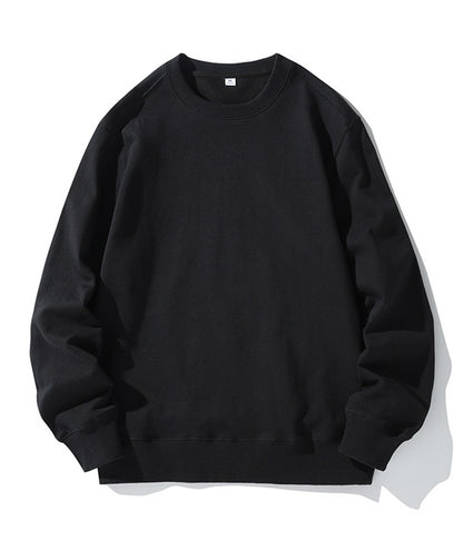 320g straight shoulder terry crew neck sweatshirt