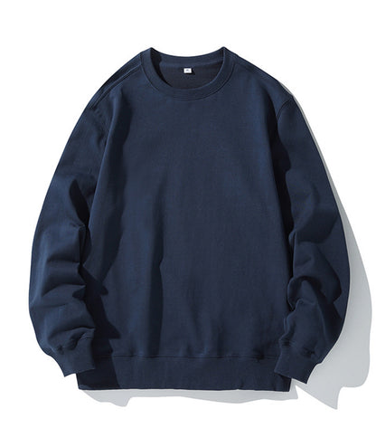 320g straight shoulder terry crew neck sweatshirt