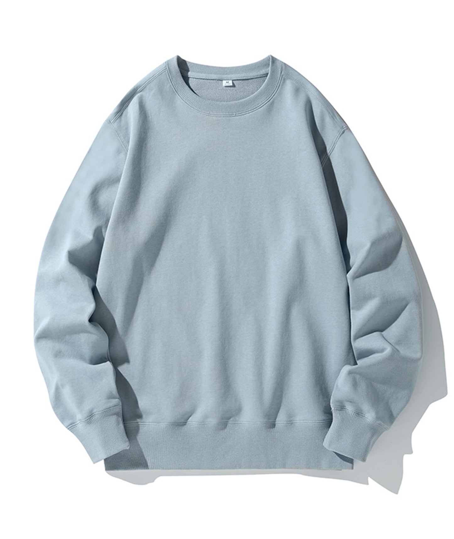 320g straight shoulder terry crew neck sweatshirt