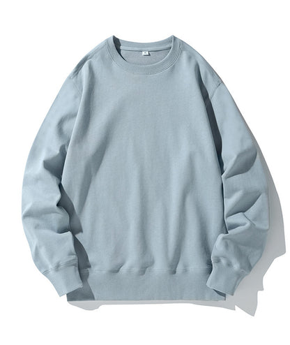 320g straight shoulder terry crew neck sweatshirt