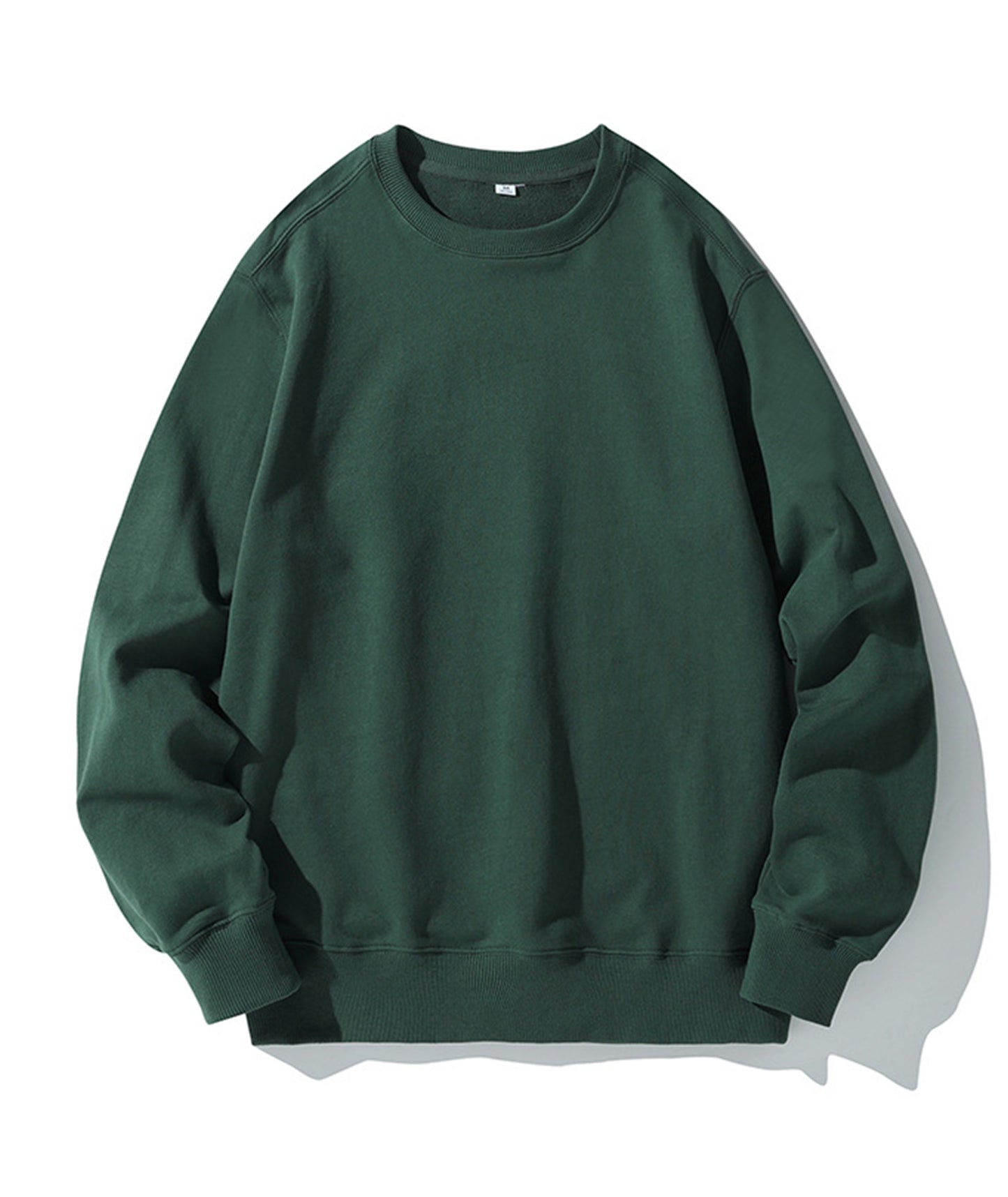 320g straight shoulder terry crew neck sweatshirt