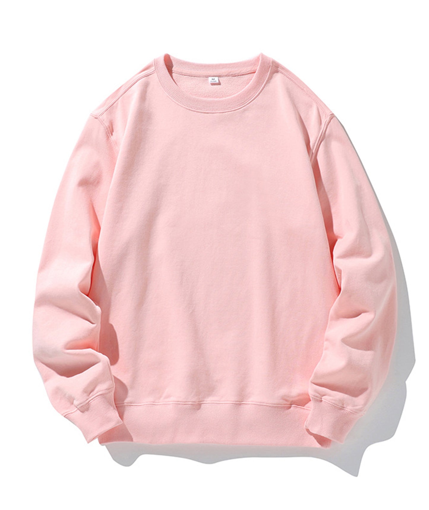 320g straight shoulder terry crew neck sweatshirt