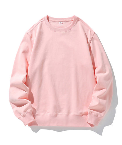320g straight shoulder terry crew neck sweatshirt