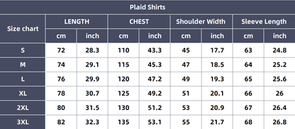 Men's Flannel Plaid Shirts Long Sleeve Button Down Shirts Casual Fall Shirt