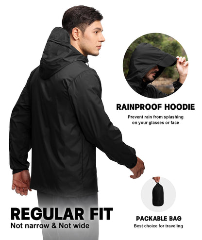 Men's lightweight raincoat jacket