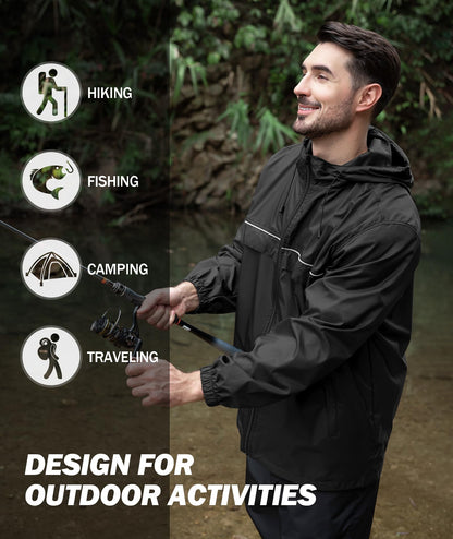 Men's lightweight raincoat jacket