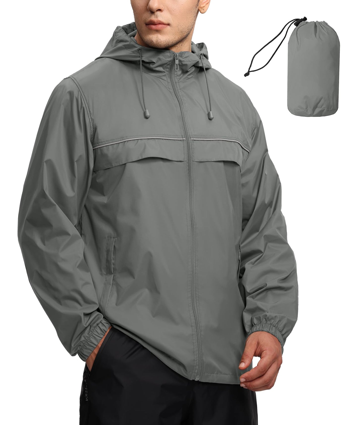 Men's lightweight raincoat jacket