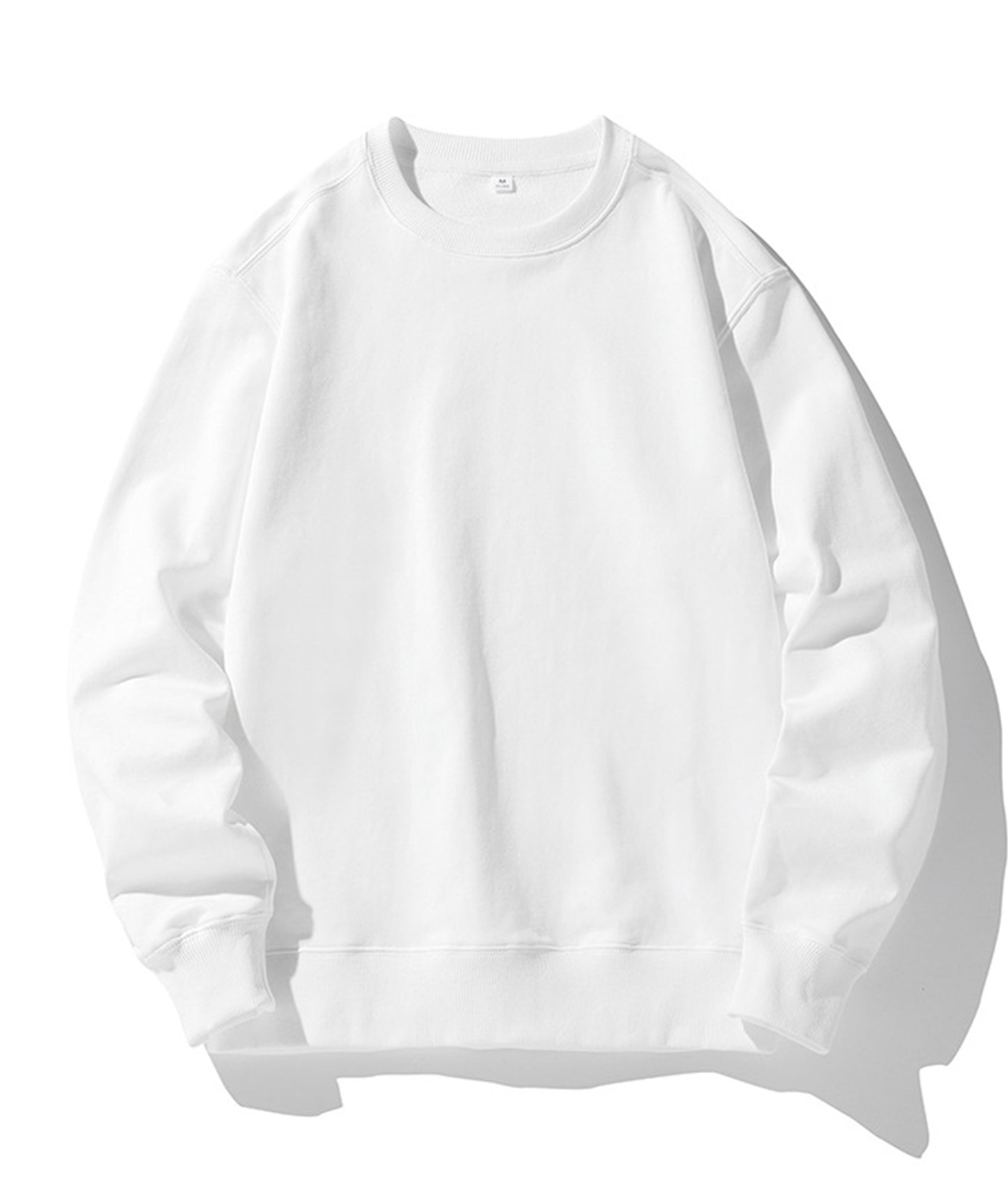 320g straight shoulder terry crew neck sweatshirt