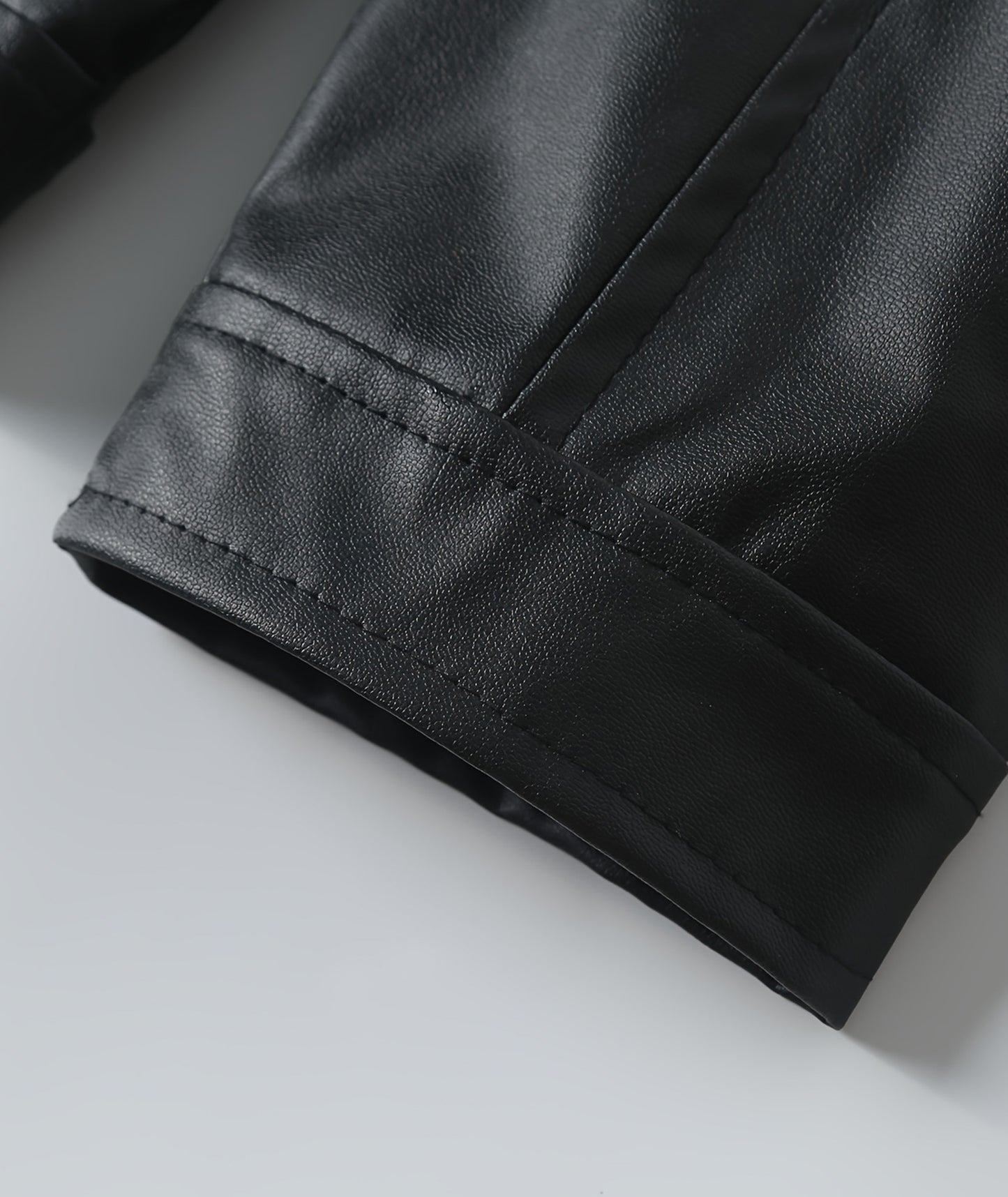 Men's Black PU Leather Jacket