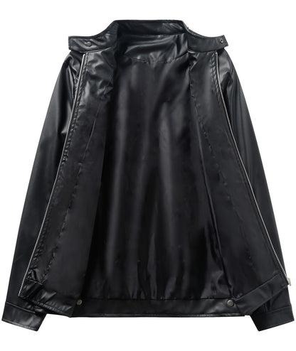 Men's Black PU Leather Jacket
